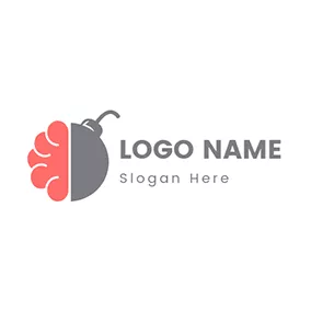 组合 Logo Combination Cloud and Bomb logo design