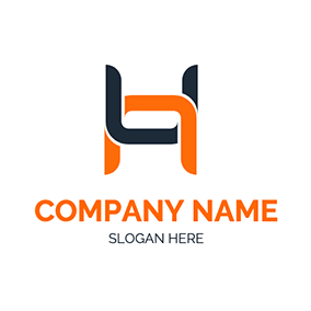 组合 Logo Combination Letter H logo design