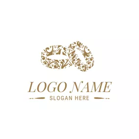 Art Logo Creative Rings and Wedding logo design