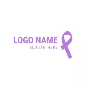 Crossed Logo Crossed Ribbon and Cancer logo design