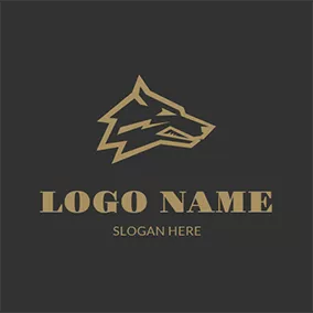Logo Du Loup Cruel and Metallic Wolf logo design