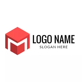 Red Cube Logo Letter M Stock Illustrations – 21 Red Cube Logo