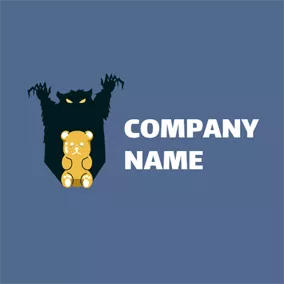 Delicious Logo Cute Bear and Jelly logo design