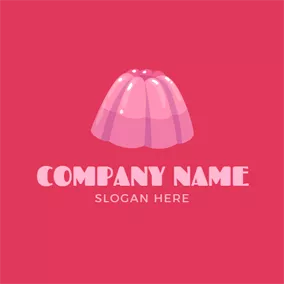 Food Logo Delicious Pink Jelly logo design