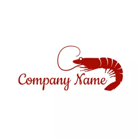 Logotipo De Marisco Delicious Red Shrimp logo design