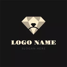 Beautiful Logo Diamond Ring and Jewelry logo design