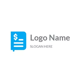 Logo Du Livre Dollar Sign Book and Accounting logo design