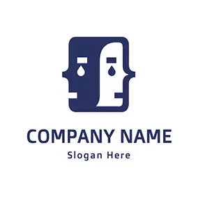 Sad Logo Template Editable Design to Download