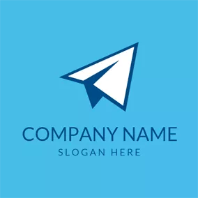 空気のロゴ Dream Paper Airplane logo design