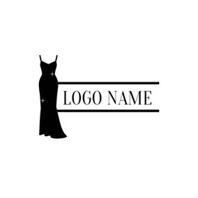 Clothes Logo Fashion Black Formal Dress logo design