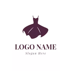 Clothes Logo Fashion Slip Dress Icon logo design