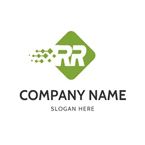 Rのロゴ Figure Rhombus Letter R R logo design