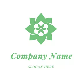 Logótipo De Algodão Flower Shape Pillow logo design