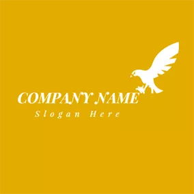 Logo De L'aigle Flying White Eagle logo design