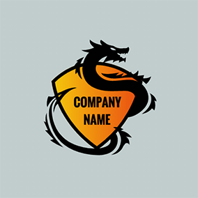 Entertainment Logo Fortnite Twine Dragon logo design