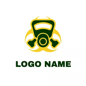 Dangerous Logo Gas Mask Logo logo design