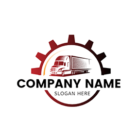 Drawing Logo Gear Circle Trucks Design logo design