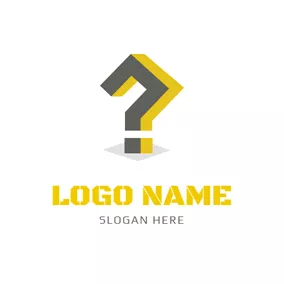 question mark logo design