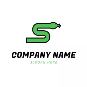 Logotipo De Serpiente Geometrical Snake Icon logo design