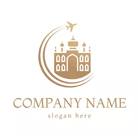 Journey Logo Grand Hotel and Airplane logo design