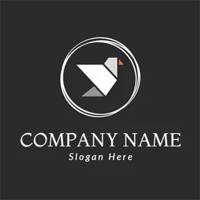 Agency Logo Gray Dove and Letter Y logo design