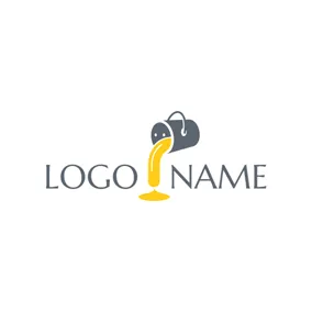 Logótipo De Desenho Gray Pail and Yellow Dope logo design
