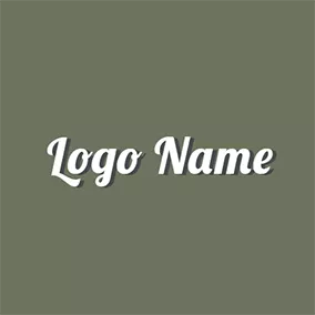 Facebook Logo Green and White Cute Cool Text logo design