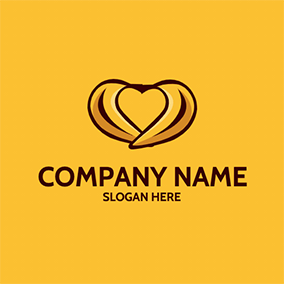 Logo Du Coeur Heart Love Banana logo design