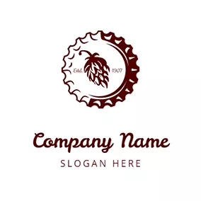 Nature Logo Hop For Beer logo design