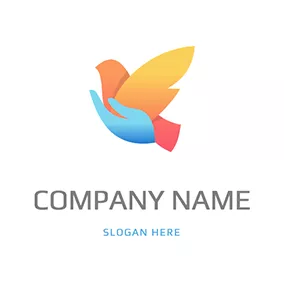 Peace Logo Hope Bird logo design