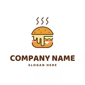 Delicious Logo Hot Delicious Sandwich logo design