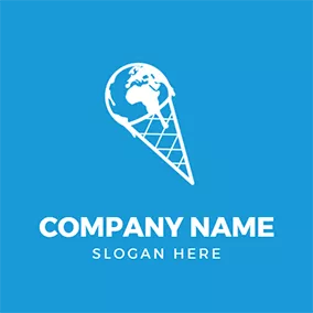 Food Logo Ice Cream Earth Global Warming logo design