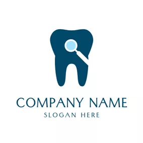 Logo Dentaire Ill Dark Green Teeth logo design
