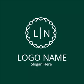Curve Logo Irregular Circle and Simple Letter logo design