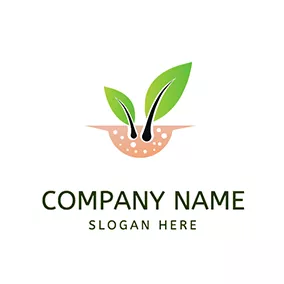 リーフロゴ Leaf Grow Skin Dermatologist logo design