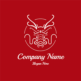 Logo Du Dragon Line Chinese Dragon logo design