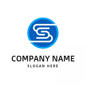 Logotipo S Line Roundness Letter S S logo design