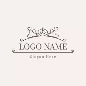 Holiday & Special Occasion Logo Lovebirds Love and Wedding logo design