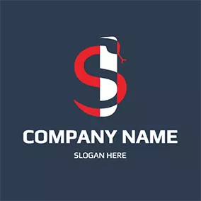 Sロゴ Mamba Snake Combine logo design