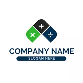 審計 Logo Math Rule Calculate Accounting logo design