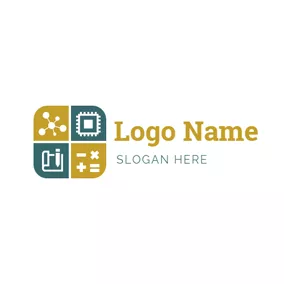 Math Logo Mathematical Symbol and Stem logo design