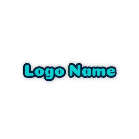 Facebook Logo Mellow and Blue Stylish Text logo design