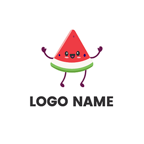 Dancing Logo Meme Watermelon Dance logo design
