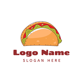 Drawing Logo Mexico Style Taco logo design
