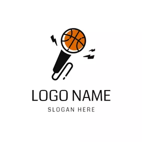Símbolo de design de logotipo de basquete de respingos de água