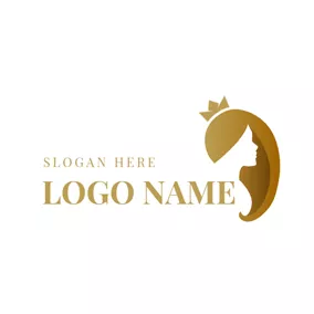 Beautiful Logo Mode and Long Hair logo design