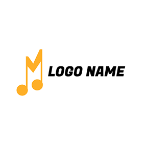 Audio Logo Motos Yellow Note logo design