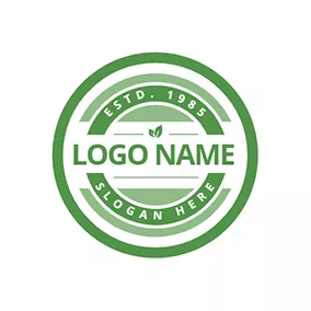 Eco Friendly Logo Nature Simple Stamp logo design