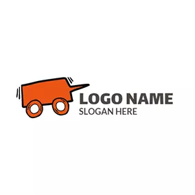ホイール　ロゴ Orange Wheel and Vehicle logo design
