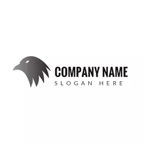 Logotipo De Animal Outlined Gray Eagle logo design